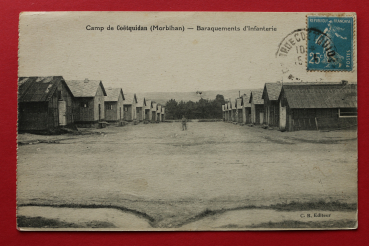 Ansichtskarte AK Coetquidan 1915 Camp Baraquement d´Infanterie Frankreich France 56 Morbihan